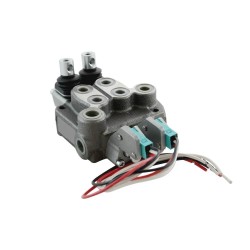 Single block distributor 17l/mn 2 elements 250 bar BM20/2 GU MOA1 MSWWO x2 - Components