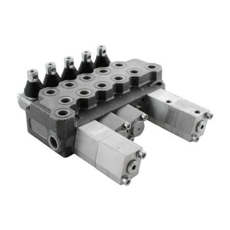 Single block distributor 35l/mn 5 elements BM40/5 GU MOA1P / MO A1x4 - Components