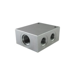 OCGF - Bloc 3/8 acier cavité 078 - 4 voies CA 10A 4N