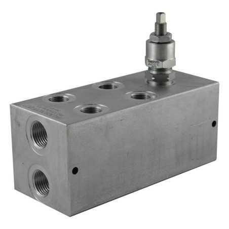Embase cetop3 2él alu + LP 35/210 bar - Composants