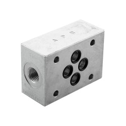 intermediate plate cetop 3  sortie A&B 1/4