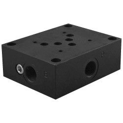 Embase cetop5 1él acier 1/2'' lat EF - Composants