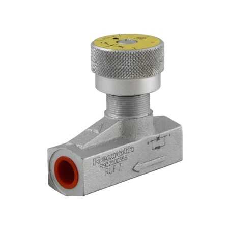 Way flow control valve 1/4'' 25l/mn 450b. montage tabl. ss ecrou - Flow limiter
