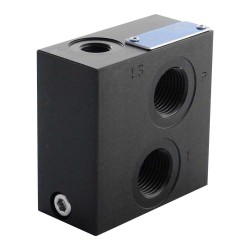 Input plate 1/2 LS  1/4 alu with drain 0.4mm