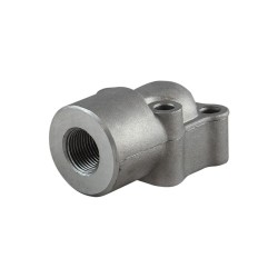 Bride 3/8 90° alu 4 trous M6 Ø 30 - Flanges