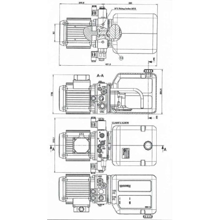 Dock Leveller Power Pack 3LP 1,1Kw without coil D36 (x3) 52833120055A IM#79798