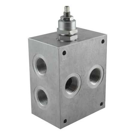 plate cetop5 1él alu LP50/300b 3/4 lat post + PP