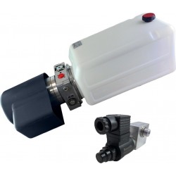 Dump Trailer Hydraulic Pump 12 volt Free Flow + Banjo - OCGF