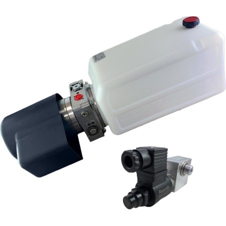 Dump Trailer Hydraulic Pump 12 volt Free Flow + Banjo 16820130006GF IM#79979