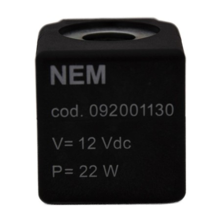 Bobine  12DC 22W H    DIN 43650 09200