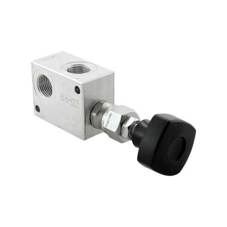 Hydraulic pressure relief valve 30l/mn (05-50 bar) - Pressure relief valve - Aluminium