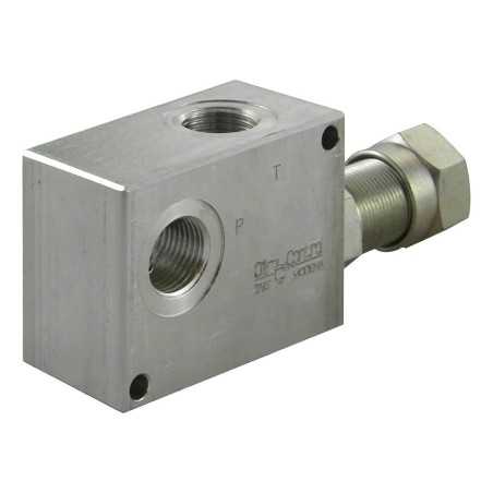 Hydraulic pressure relief valve 80l/mn VSC (80-250 bar) - Pressure relief valve - Aluminium