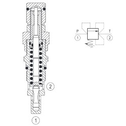 Limiteur de pression hydraulique 30l/mn VS 30 (30-100 bar)/IM#82168/04112703991000D/R930006233