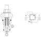 Hydraulic pressure relief valve 20l/mn VSBN-08S (10-55bar) - A/IM#82178/04116903560500A/R930053564