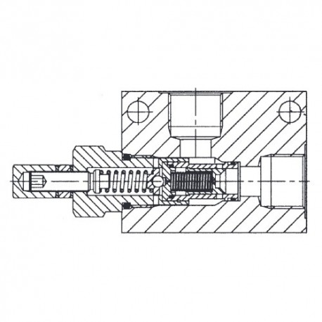 Hydraulic pressure relief valve 150l/mn VSPC (50 bar)/IM#82180/051105030405000/R930001217