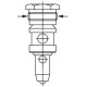 Hydraulic pressure relief valve 120l/mn M30X1.5 (250 bar)/IM#82187/0532001051/0532001051