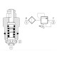 Hydraulic pressure relief valve 1.5l/mn VS 5 CF 46 (200-350 bar)/IM#82188/041157039935000/R901099117