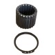 Manchon cannelé 18 dents intérieures (W40x2x18x9H - DIN 5480) et 24 dents extérieures (B 50x45 - DIN 5482) TRSM18DIN/M24DIN