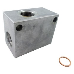 Bloc collecteur pour LP10 1/2'' alu nu