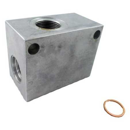 Bloc collecteur pour LP10 1/2'' alu nu