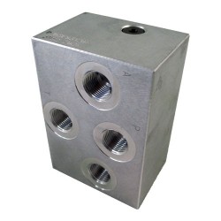 Embase cetop3 1él alu 3/8 avec impact LP B vers T