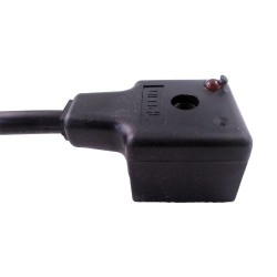 Connecteur moulé 2 pôles + terre avec led 10/50 - longueur 1000mm