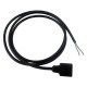 Connecteur moulé 2 pôles + terre avec led 10/50 - longueur 2000mm