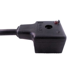 Connecteur moulé 2 pôles + terre avec led 10/50 - longueur 2000mm
