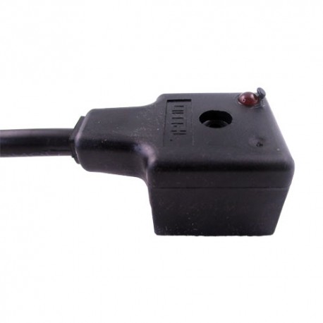 Connecteur moulé 2 pôles + terre avec led 10/50 - longueur 2000mm
