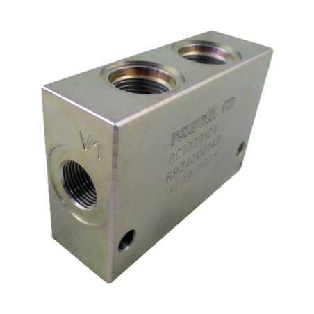 Block 3/8 steel cavity CA 08A 3C (double cavity)