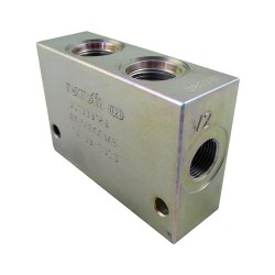 Block 3/8 steel cavity CA 08A 3C (double cavity)
