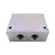 Bloc 1/2 acier cavité CA 10A 3C (double cavité)