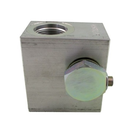 Bloc banjo 1/2 alu ss électro cavité 017E alu