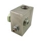 Bloc banjo 1/2 alu ss électro cavité 017E alu