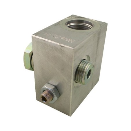 Bloc banjo 1/2 alu ss électro cavité 017E alu