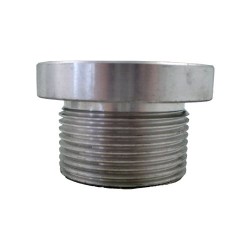 Bride 1"1/4 alu fileté + taraudé 1" BSP pour niveau électrique