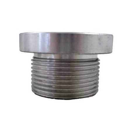 Bride 1"1/4 alu fileté + taraudé 1" BSP pour niveau électrique