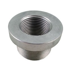 Bride 1"1/4 alu fileté + taraudé 1" BSP pour niveau électrique