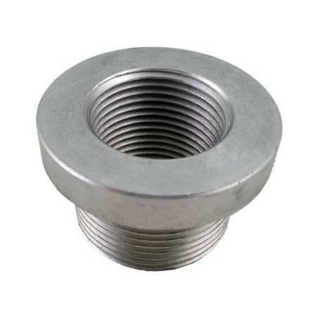 Bride 1"1/4 alu fileté + taraudé 1" BSP pour niveau électrique