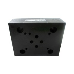 Plaque interm cetop 5 reduction cetop 3 acier