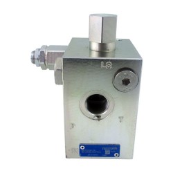 Plaque d'entrée TE13 80l/mn 1/2 FS 210 bar LS 0,3mm 14 bar (acier)
