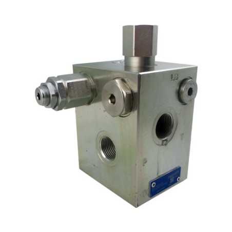 Plaque d'entrée TE13 80l/mn 1/2 FS 210 bar LS 0,3mm 14 bar (acier)