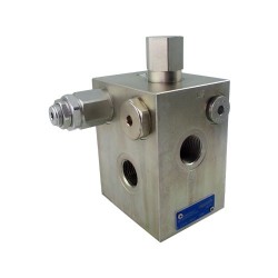 Plaque d'entrée TE13  80l/mn 1/2 FS 310 bar LS 0,3mm 14 bar (acier)
