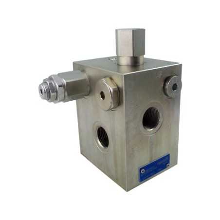 Plaque d'entrée TE13  80l/mn 1/2 FS 310 bar LS 0,3mm 14 bar (acier)