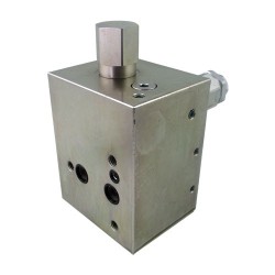 Plaque d'entrée TE13  80l/mn 1/2 FS 310 bar LS 0,3mm 14 bar (acier)