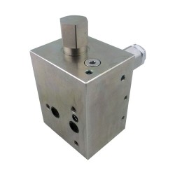 Plaque d'entrée TE13 80l/mn 1/2 FS 310 bar LS 0,4mm 14 bar (acier)