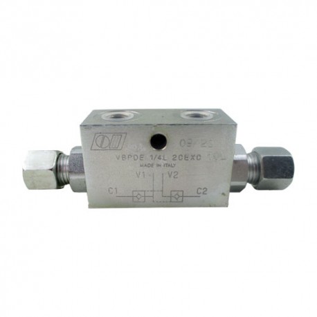 Pilot operated check DE 3/8 B2 8 2R pipe 12L
