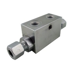 Clapet piloté DE 1/4 VBPDE L2 CEXC tube 10L