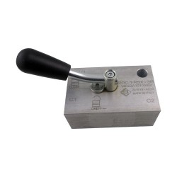 Pilot operated valve SE 3/8 POC RSX 35l/mn 300 bar PO 1 b left lever