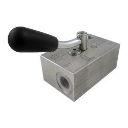 Clapet piloté SE 3/8 POC 1 RSX 35l/mn 300 bar PO 1 bar levier gauche